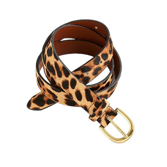 J. Crew Accessories - J.CREW Calf Hair Belt in Leopard